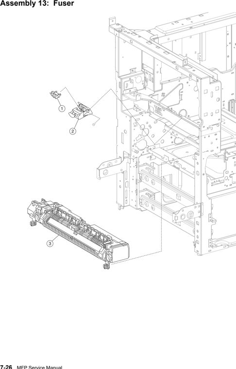 Assembly 13: Fuser parts diagram - Lexmark X850e X852e X854e Parts