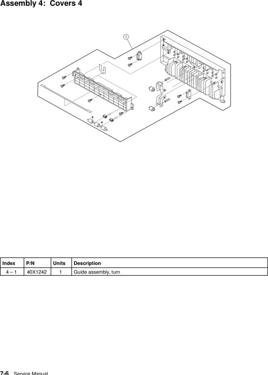 Assembly 4: Covers 4 parts diagram - Lexmark C920 Parts