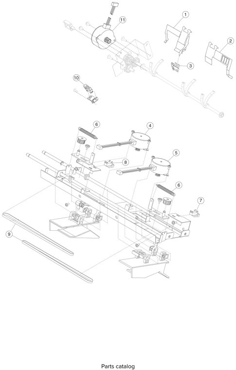 Assembly 15: SFP stapler assembly 3 parts diagram - Lexmark T650 T652 T654 T656 Parts