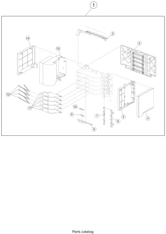 Assembly 18: High capacity stacker parts diagram - Lexmark T650 T652 T654 T656 Parts