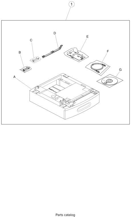 Assembly 21: RFID UHF Option assembly parts diagram - Lexmark T650 T652 T654 T656 Parts