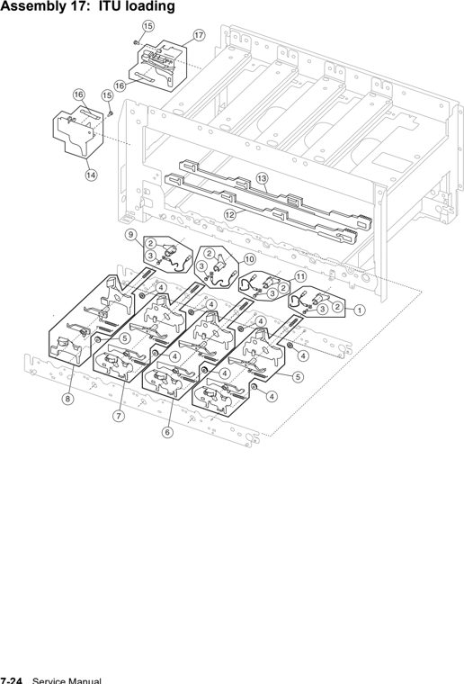 Assembly 17: ITU loading parts diagram - Lexmark C770 & C772 Parts