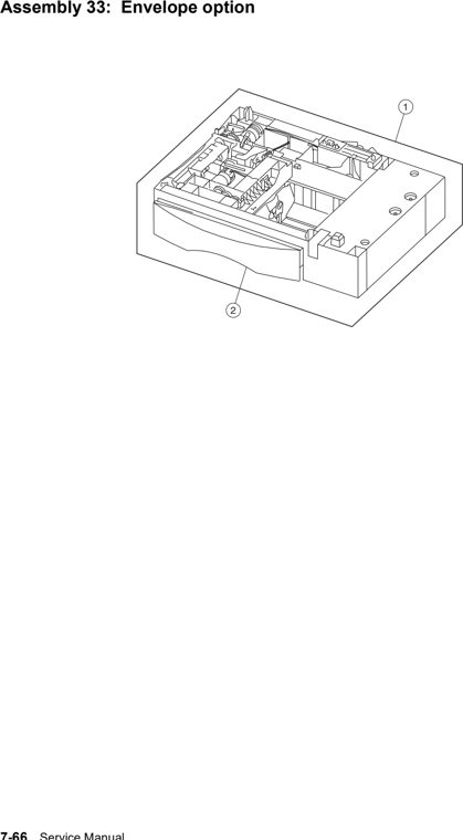 Assembly 33: Envelope option parts diagram - Lexmark C770 & C772 Parts
