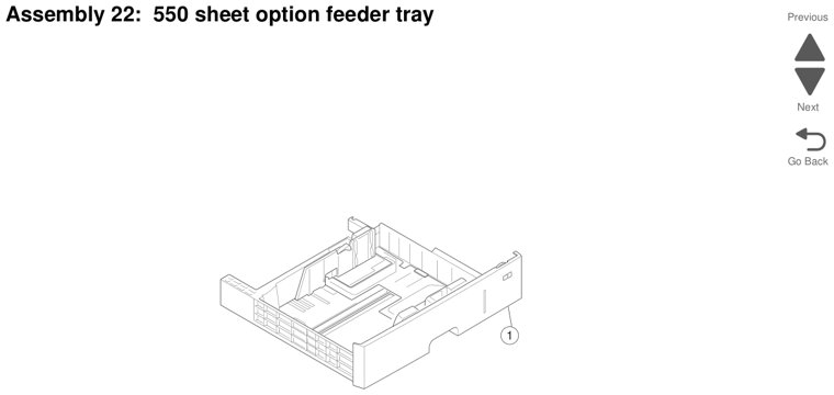Assembly 23: Maintenance kits, power cords, and options parts diagram - Lexmark X925 Parts