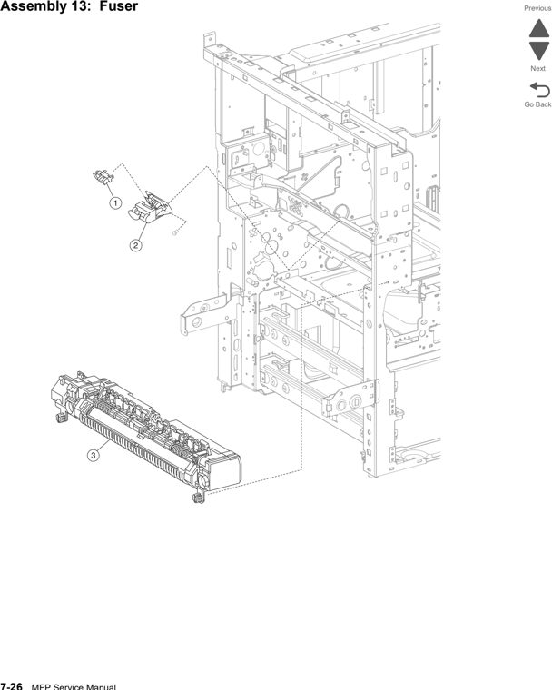Assembly 13: Fuser parts diagram - Lexmark X860de, X862de, and X864de Parts