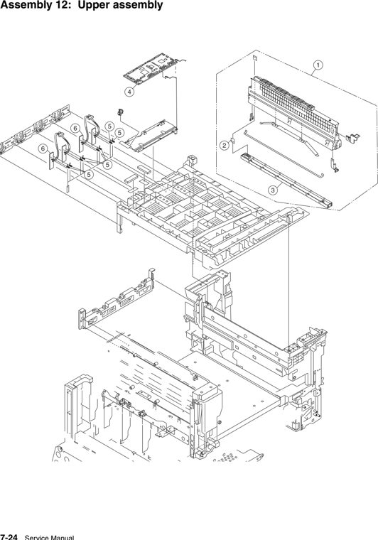 Assembly 12: Upper Assembly parts diagram - Lexmark C925 Parts