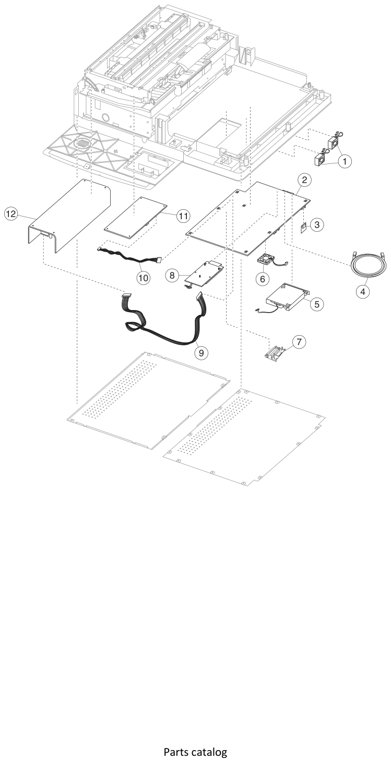 Assembly 4: Electronics parts diagram - Lexmark 4036-310 MX6500e Scanner Parts