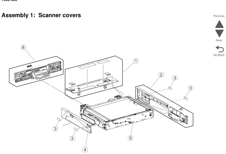 Assembly 3: CCD assembly parts diagram - Lexmark X950 X952 X954 Parts
