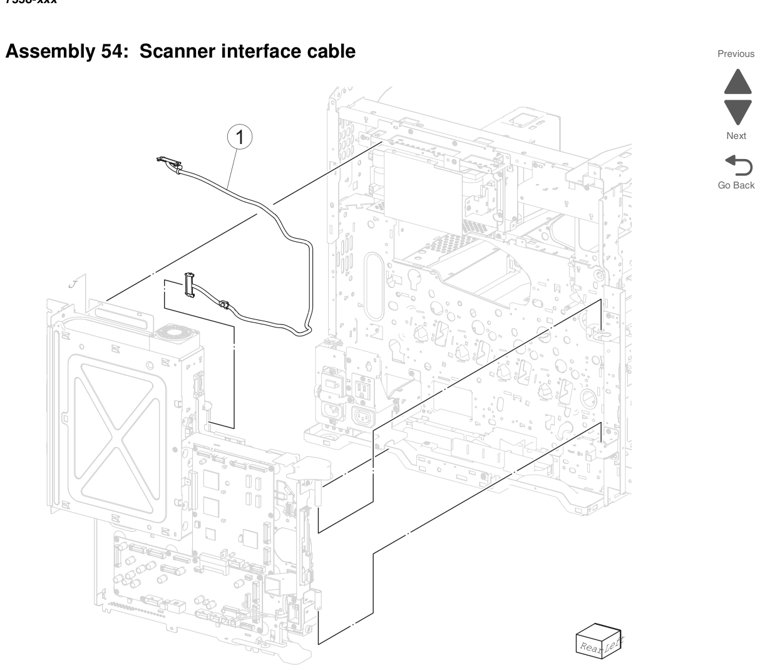 Assembly 56: Electrical 2 parts diagram - Lexmark X950 X952 X954 Parts