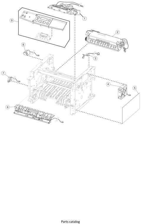 Assembly 2: Electronics 1 parts diagram - Lexmark MS410 Parts
