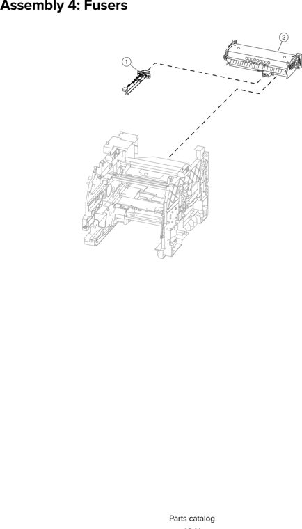 Assembly 4: Fusers parts diagram - Lexmark Parts For MX810 MX811 MX812 MX710 MX711 XM7155 XM7163 XM7170 MFP