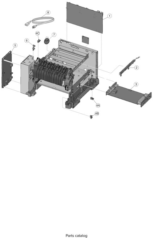 Assembly 3: Electronics parts diagram - Lexmark CS310 CS410 CS510 Parts