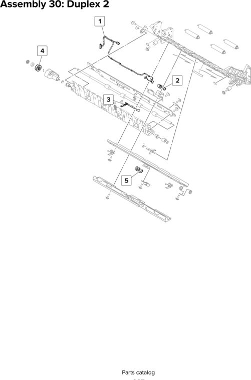 Assembly 30: Duplex 2 parts diagram - Lexmark MX910 MX911 MX912 MFP Series Parts