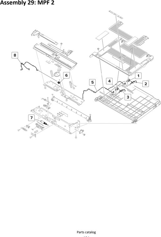Assembly 29: MPF 2 parts diagram - Lexmark MS911 Parts