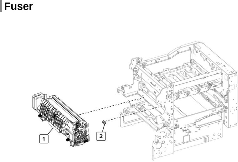 Assembly 6: Fuser parts diagram - Lexmark CX725 XC4150 XC4143 XC4153 Parts