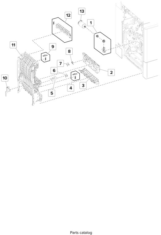 Assembly 4: Duplex parts diagram - Lexmark CS820 C6160 Family Parts