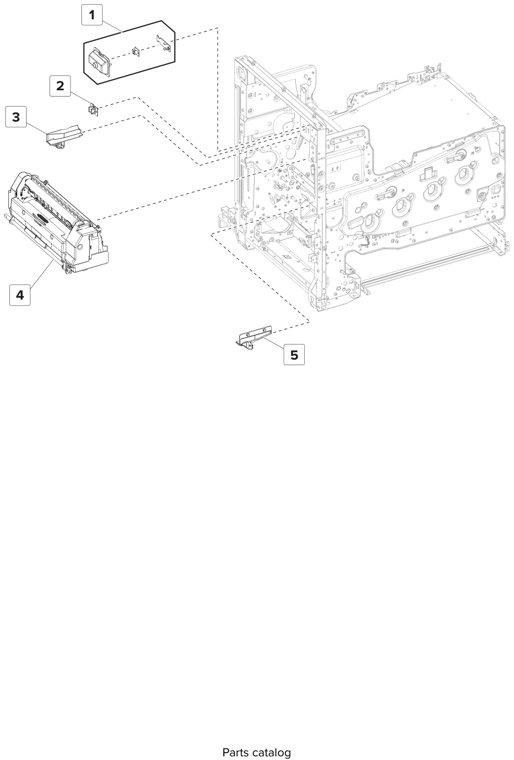 Assembly 8: Fuser parts diagram - Lexmark CS820 C6160 Family Parts