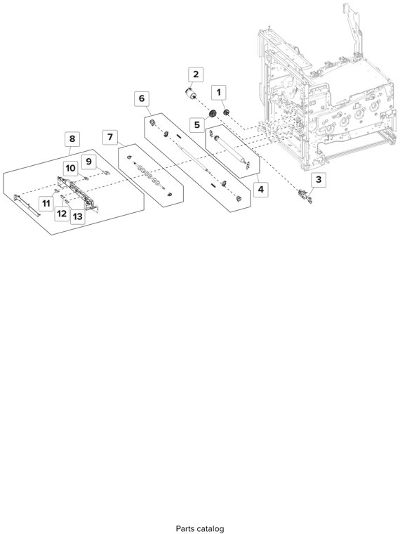 Assembly 11: Registration parts diagram - Lexmark CS820 C6160 Family Parts