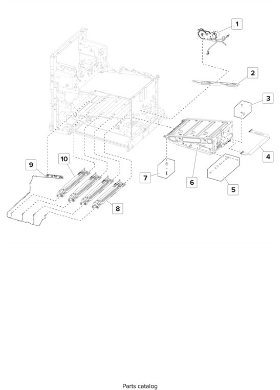 Assembly 13: Printhead parts diagram - Lexmark CS820 C6160 Family Parts