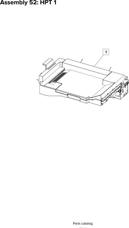 Assembly 52: HPT 1 parts diagram - Lexmark CX825 CX860 XC8155 XC8160 XC8163 Parts