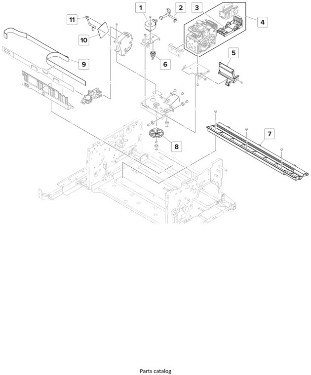 Assembly 9: Staple finisher—Staple section parts diagram - Lexmark Finisher Parts CS921 CS923 CX920 CX921 CX923 CX924 MS911 MX910 MX911 XM91x