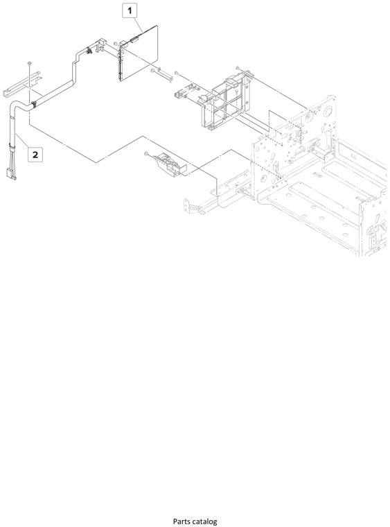 Assembly 15: Staple finisher—Electronics parts diagram - Lexmark Finisher Parts CS921 CS923 CX920 CX921 CX923 CX924 MS911 MX910 MX911 XM91x