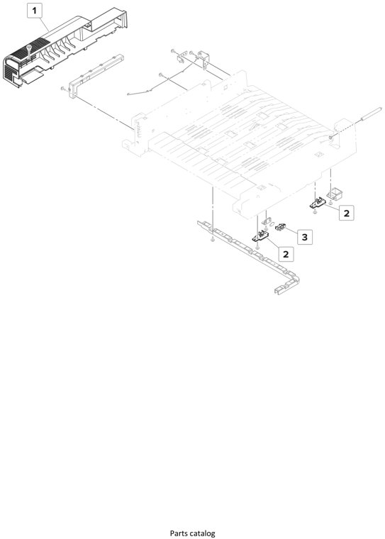 Assembly 18: Horizontal paper transport—Covers 2 parts diagram - Lexmark Finisher Parts CS921 CS923 CX920 CX921 CX923 CX924 MS911 MX910 MX911 XM91x