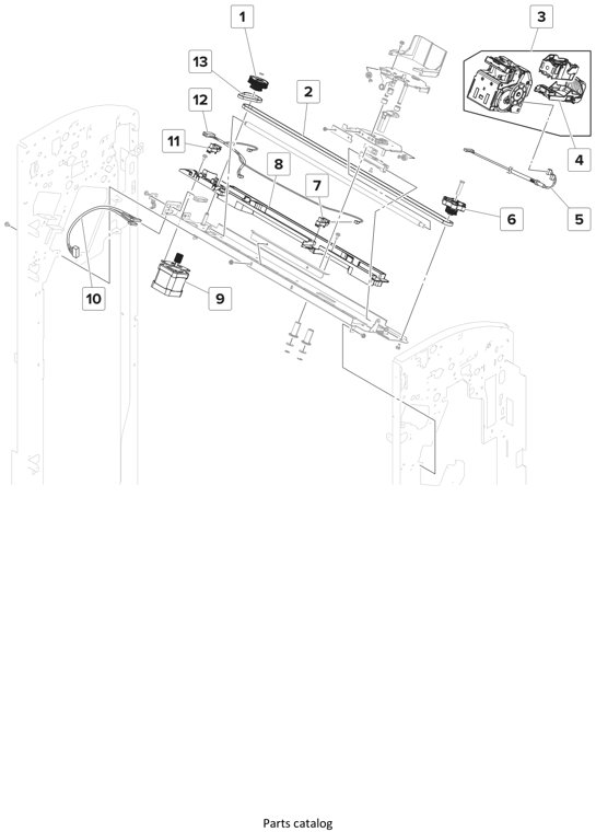 Assembly 28: SHPF—Staple unit assembly parts diagram - Lexmark Finisher Parts CS921 CS923 CX920 CX921 CX923 CX924 MS911 MX910 MX911 XM91x