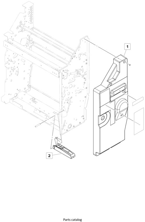 Assembly 34: Booklet maker—Covers parts diagram - Lexmark Finisher Parts CS921 CS923 CX920 CX921 CX923 CX924 MS911 MX910 MX911 XM91x
