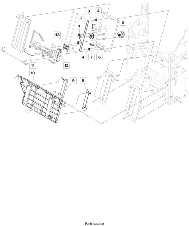 Assembly 42: Booklet maker—Aligner assembly parts diagram - Lexmark Finisher Parts CS921 CS923 CX920 CX921 CX923 CX924 MS911 MX910 MX911 XM91x
