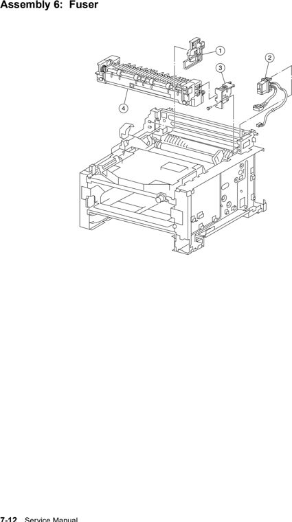 Assembly 6: Fuser parts diagram - Lexmark W812 Parts