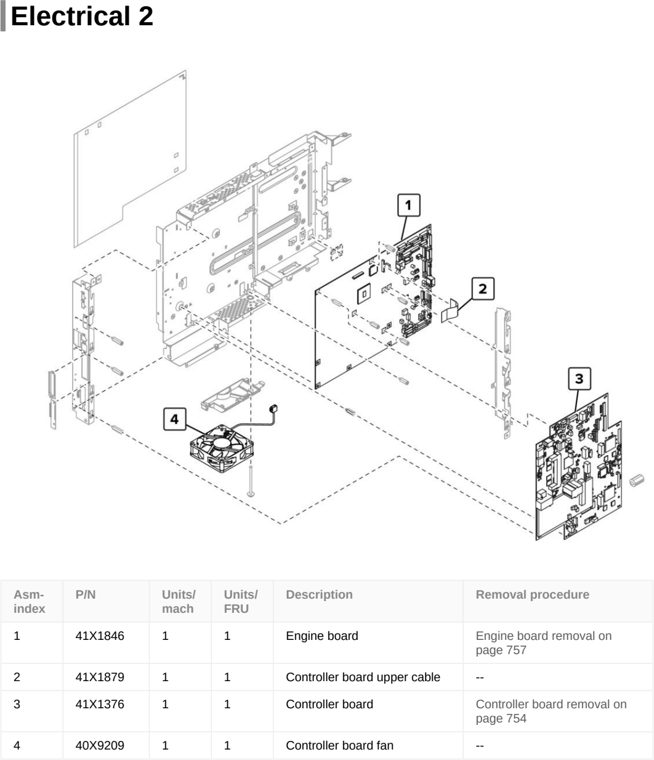 Assembly 33: Electrical 2 parts diagram - Lexmark CS921 C9235 CS927 Parts
