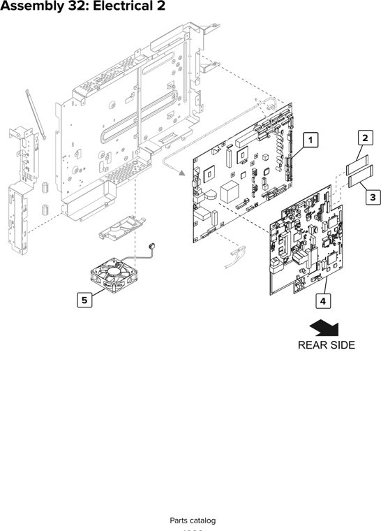 Assembly 32: Electrical 2 parts diagram - Lexmark CX920 CX921 XC9225 XC9235 CX927 Parts