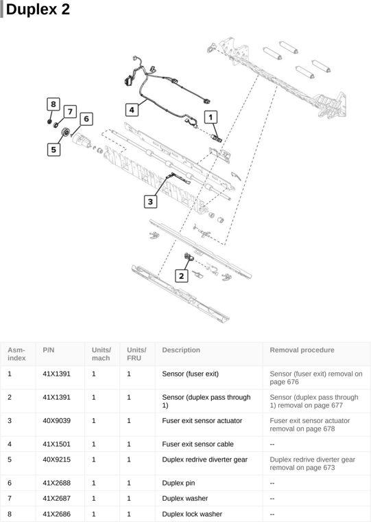 Assembly 22: Duplex 2 parts diagram - Lexmark CX922 CX923 CX924 XC9245 XC9255 XC9265 Parts