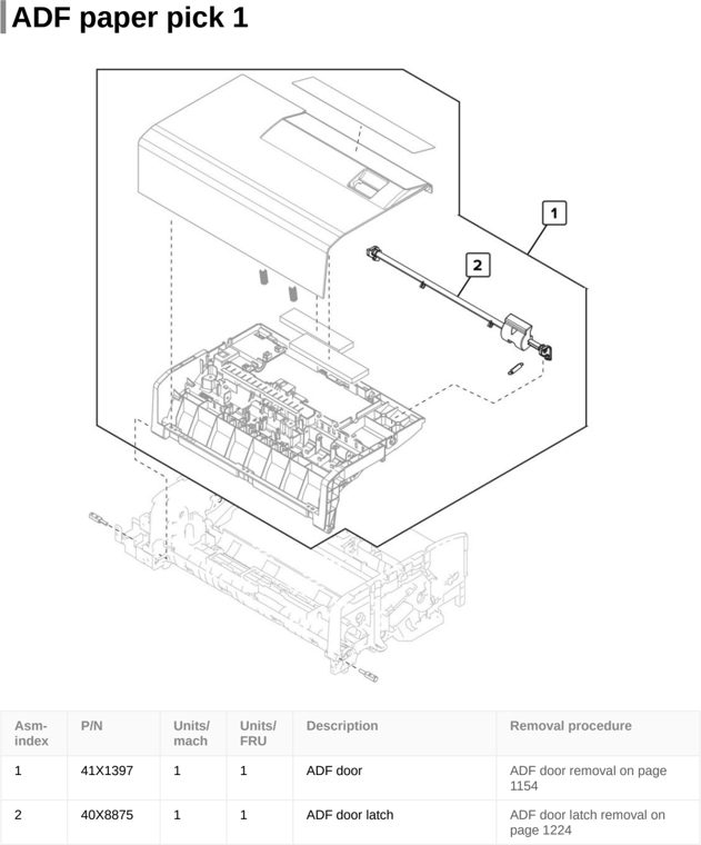 Assembly 49: ADF paper pick 1 parts diagram - Lexmark CX922 CX923 CX924 XC9245 XC9255 XC9265 Parts