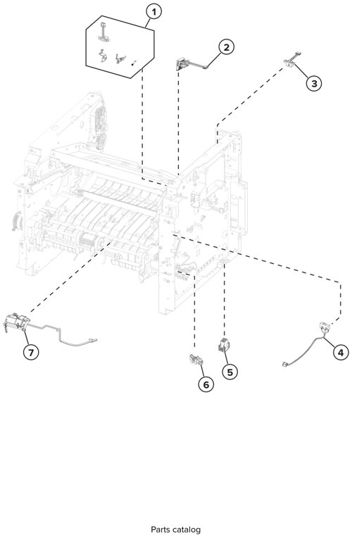 Assembly 6: Electronics 3 parts diagram - Lexmark MX321 MX421 MX521 MX522 XM1242 XM1246 MB2338 MB2442 MB2546 Parts