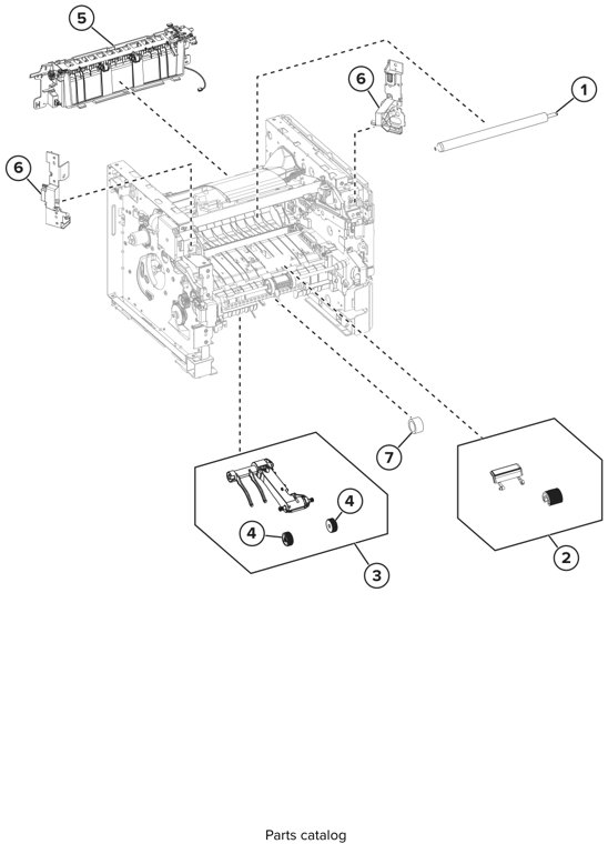 Assembly 9: Paper transport 2 parts diagram - Lexmark MX321 MX421 MX521 MX522 XM1242 XM1246 MB2338 MB2442 MB2546 Parts