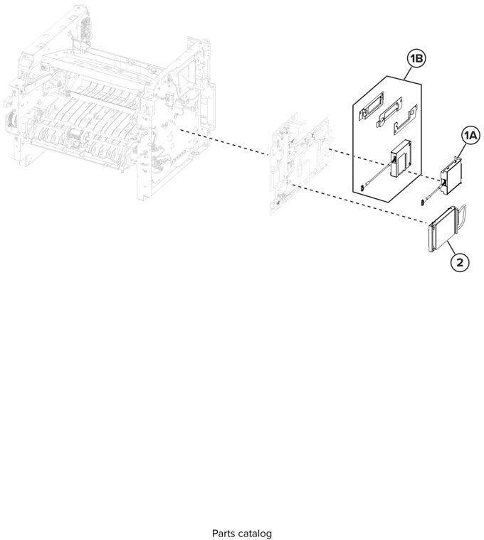 Assembly 15: Fax card and hard disk parts diagram - Lexmark MX321 MX421 MX521 MX522 XM1242 XM1246 MB2338 MB2442 MB2546 Parts