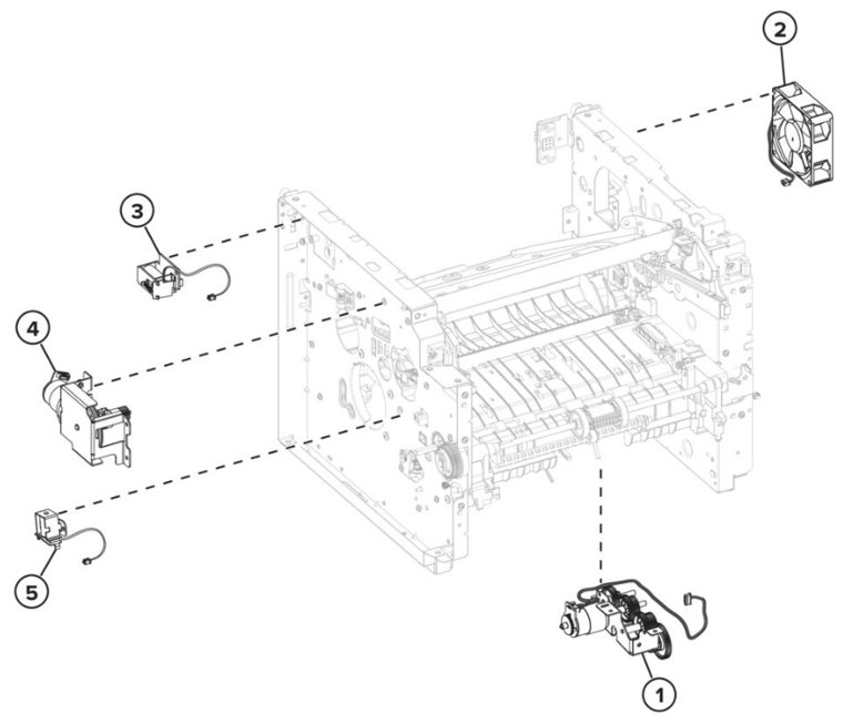 Assembly 4: Electronics 2 parts diagram - Lexmark MS621 MS622 B2650 M3250 Parts