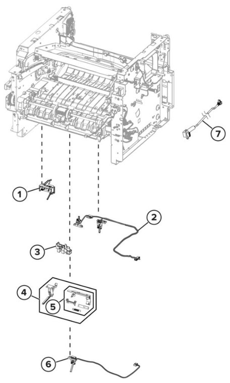 Assembly 6: Electronics 4 parts diagram - Lexmark MS621 MS622 B2650 M3250 Parts