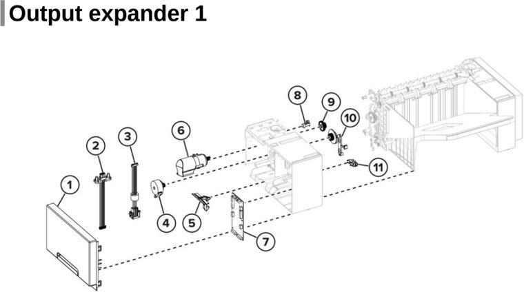 Assembly 28: Output expander 1 parts diagram - Lexmark MS725 MS821 MS822 MS823 MS825 MS826 B2865 M52xx Parts
