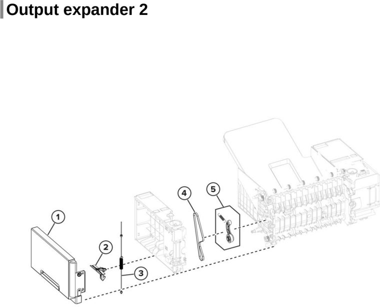 Assembly 29: Output expander 2 parts diagram - Lexmark MS725 MS821 MS822 MS823 MS825 MS826 B2865 M52xx Parts