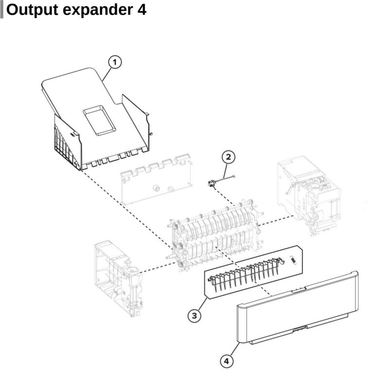 Assembly 31: Output expander 4 parts diagram - Lexmark MS725 MS821 MS822 MS823 MS825 MS826 B2865 M52xx Parts
