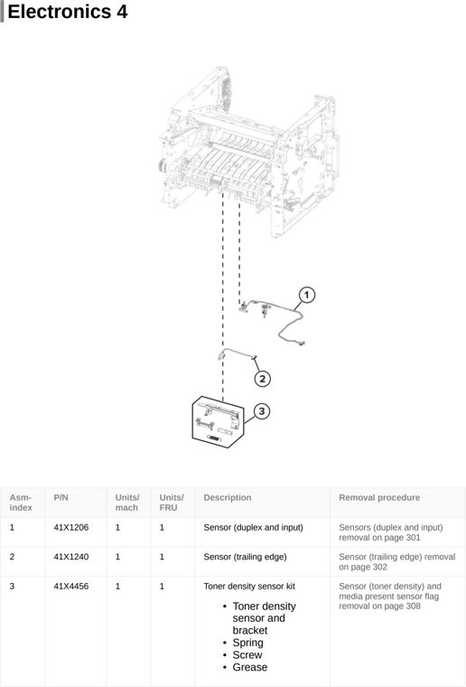 Assembly 6: Electronics 4 parts diagram - Lexmark MS321 MS421 MS521 M124x B2338 B2442 B2546 Parts