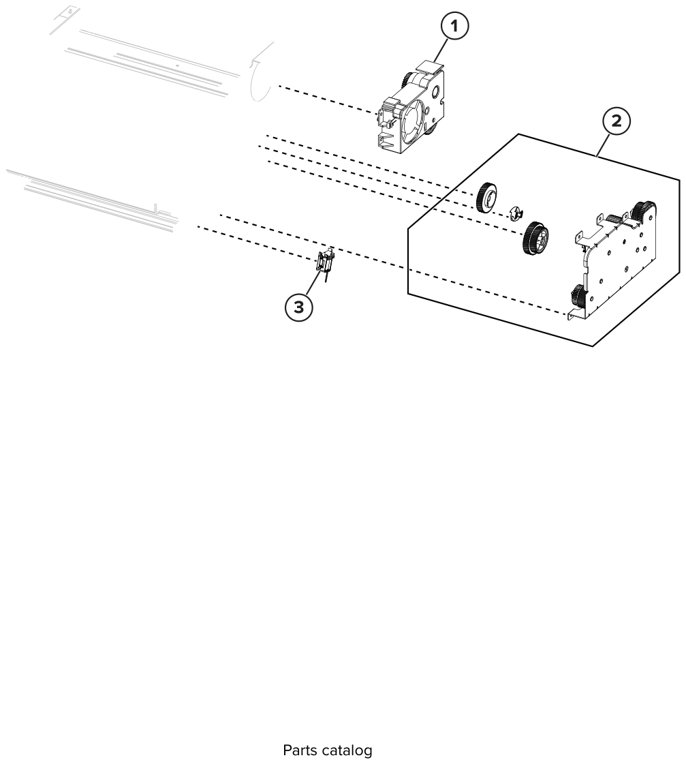 Assembly 3: Drive parts diagram - Lexmark B2236 Parts