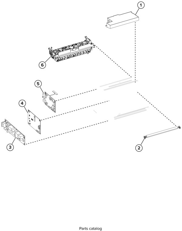 Assembly 5: Electronics parts diagram - Lexmark B2236 Parts