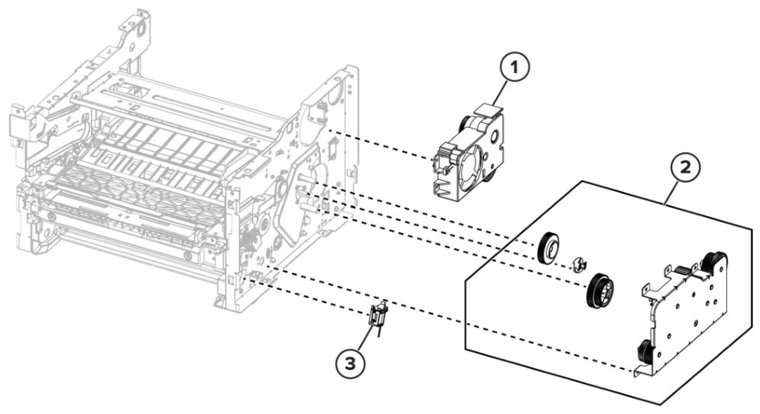 Assembly 4: Drive parts diagram - Lexmark MB2236 & MB2236i Parts