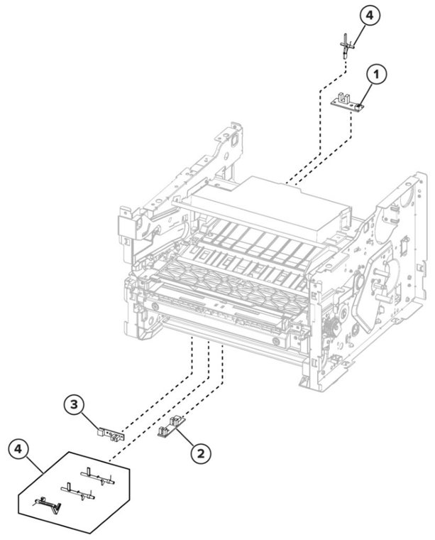 Assembly 5: Sensors parts diagram - Lexmark MB2236 & MB2236i Parts