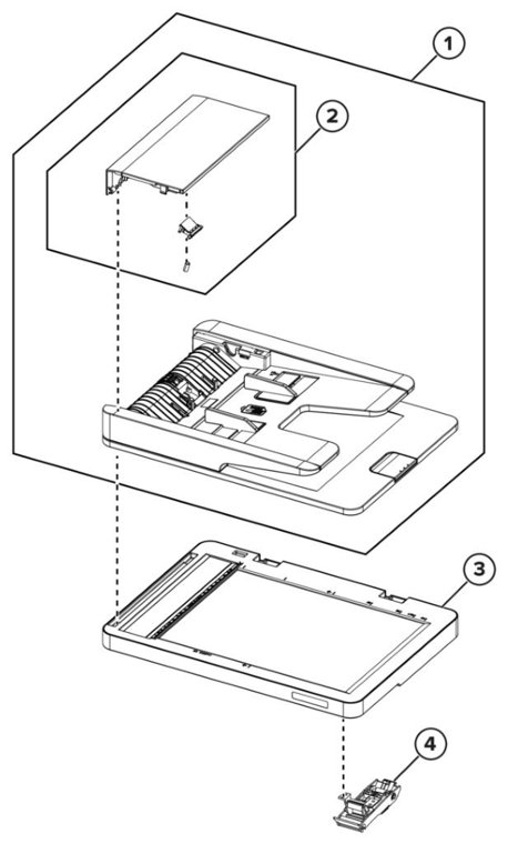 Assembly 7: Scanner parts diagram - Lexmark MB2236 & MB2236i Parts