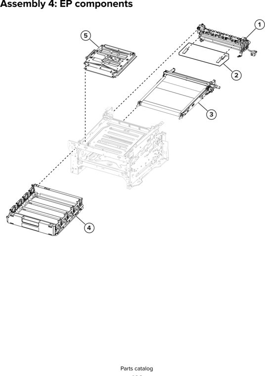 Assembly 4: EP components parts diagram - Lexmark CS331 CS431 CS439 C2326 C3224 C3326 C3426 Parts